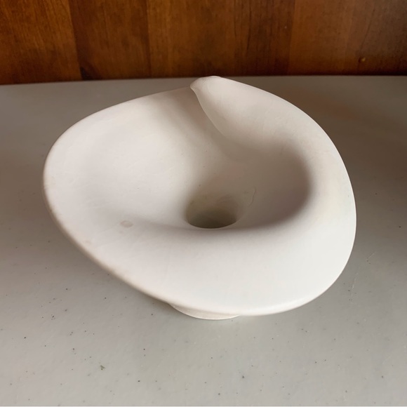 Set of 3 Calla Lily Tapered Candle Holders Studio Artist Pottery signed - Picture 10 of 10